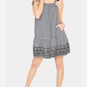 Old Navy Black and White Gingham Dress